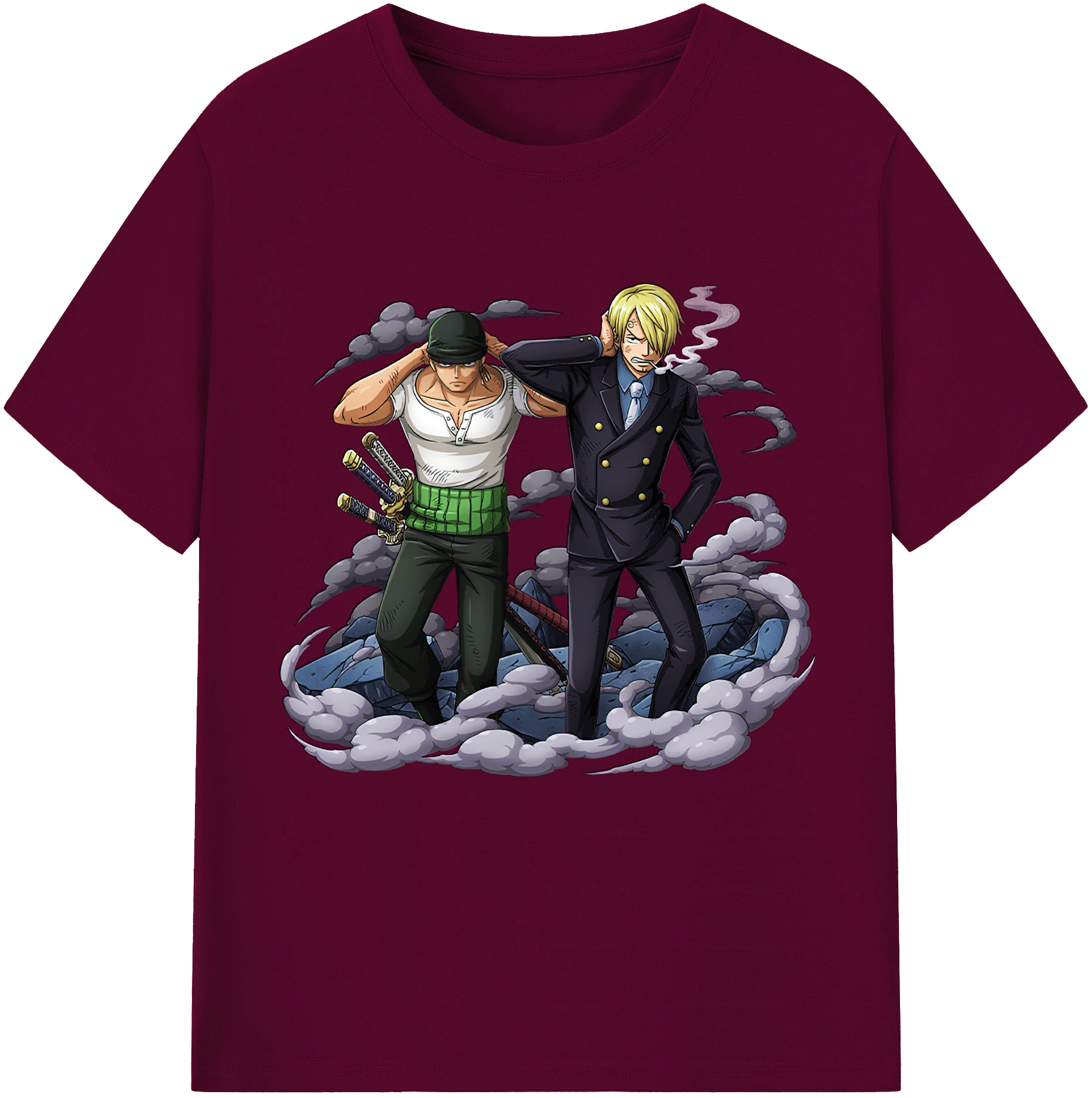 （画像用） ワンピース サンジ ONE PIECE Sanji レディースカジュアルプリントTシャツ（綿100％）